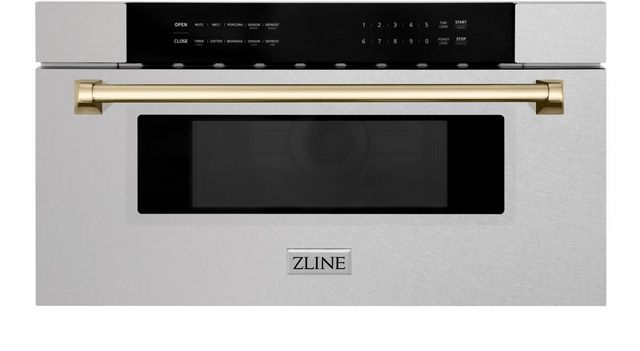 ZLINE Autograph Edition 1.2 Cu. Ft. Stainless Steel Microwave Drawer 