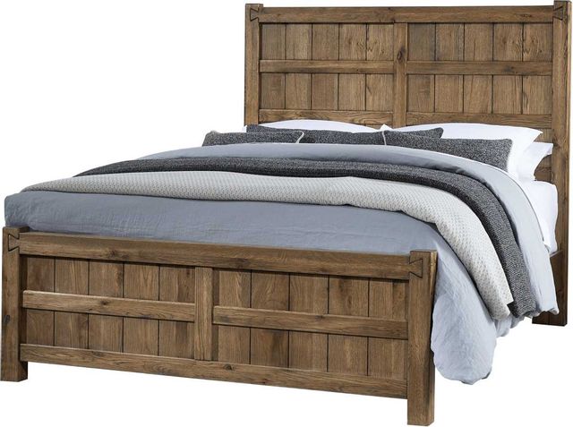 Vaughan-Bassett Dovetail Natural King Board and Batten Bed