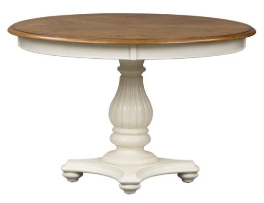 Liberty Furniture Cumberland Creek White Pedestal Table-2