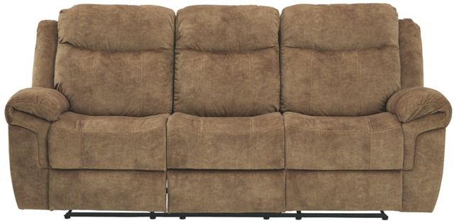 Signature Design by Ashley® Huddle-Up Nutmeg Recling Sofa with Drop Down Table-1