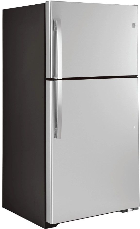 GE® 33 in. 21.9 Cu. Ft. Stainless Steel Top Freezer Refrigerator-2