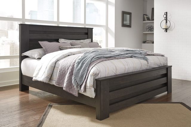 Signature Design by Ashley® Brinxton Charcoal King Panel Footboard 3