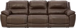 Signature Design by Ashley® Dunleith 3-Piece Chocolate Reclining Sectional