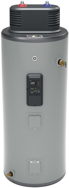 GE® 40 Gallon Diamond Gray Smart Short Electric Water Heater with Flexible Capacity