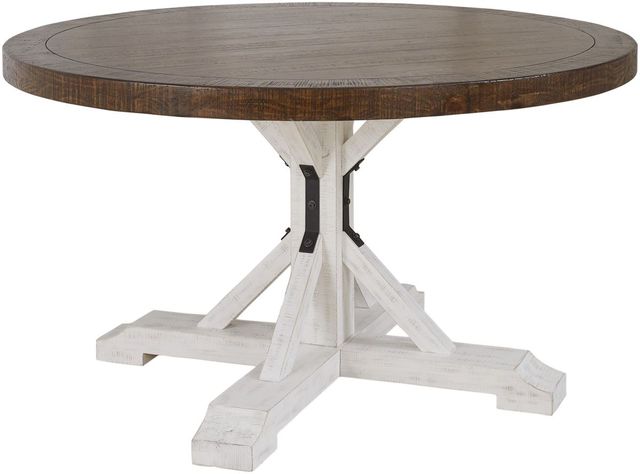 Signature Design by Ashley® Valebeck Brown/White Dining Table 0
