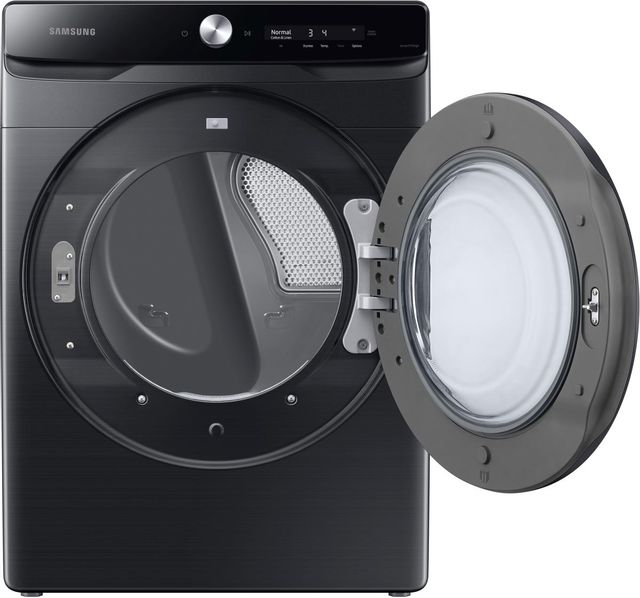 Samsung Brushed Black Front Load Laundry Pair 6