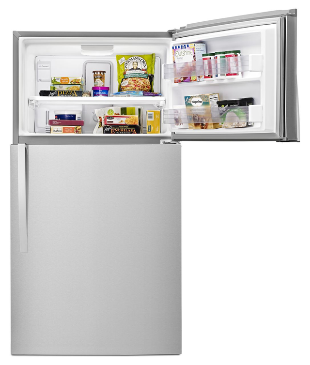 Whirlpool® 21.3 Cu. Ft. Top Freezer Refrigerator-Fingerprint Resistant Stainless Steel 2