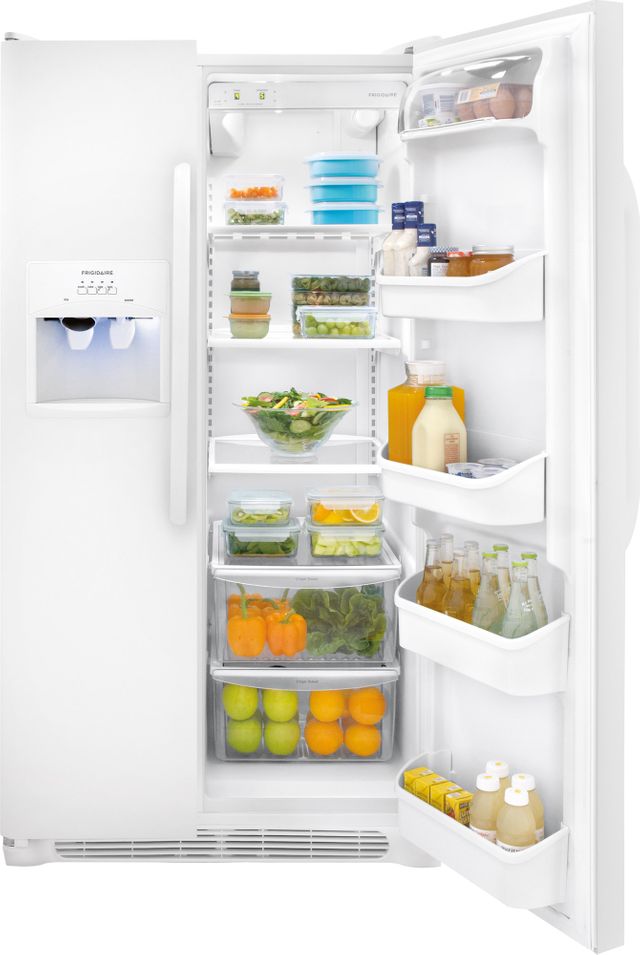 Frigidaire® 26 Cu. Ft. Side-By-Side Refrigerator-Pearl White 1