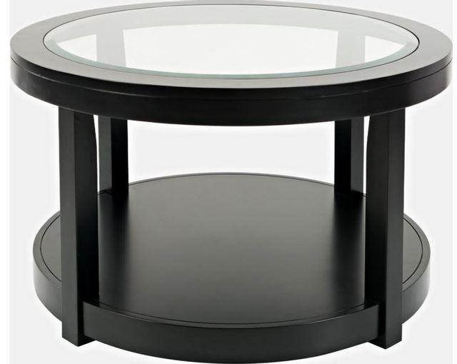 Jofran Inc. Urban Icon Black Round Cocktail Table-0