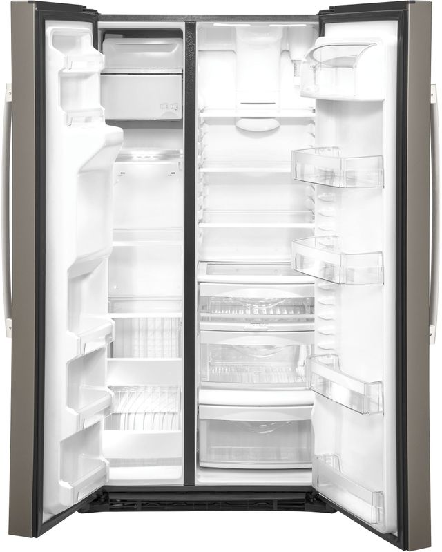 GE® 21.8 Cu. Ft. Slate Counter Depth SideBySide Refrigerator Big