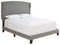 Signature Design by Ashley® Vintasso Gray Queen Upholstered Panel Bed