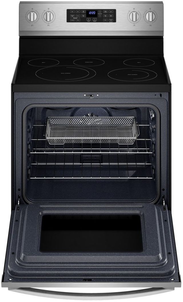 Whirlpool® 30" Fingerprint Resistant Stainless Steel Freestanding Electric Range with 5-in-1 Air Fry Oven 8