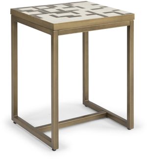 homestyles® Geometric II Other Brass End Table