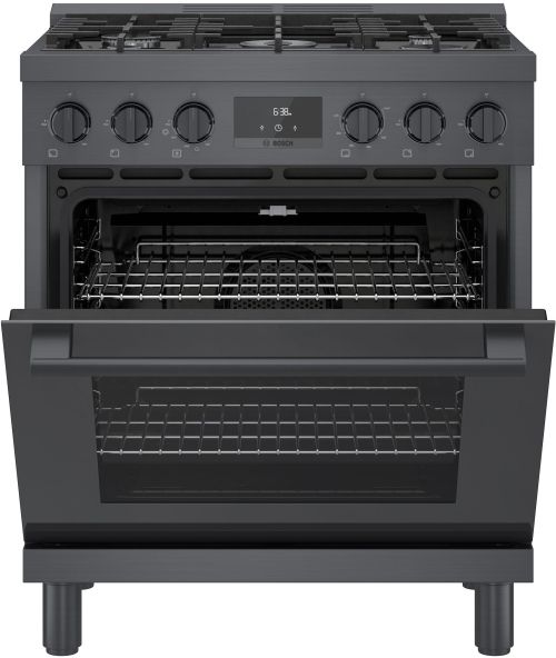 Bosch® 800 Series 30" Black Stainless Steel Pro Style Gas Range