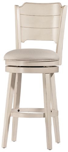 Hillsdale Furniture Clarion Sea White Swivel Counter Height Stool