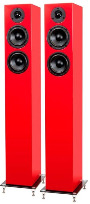 red tower speakers