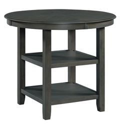 Elements International Amherst Gray Counter Table 