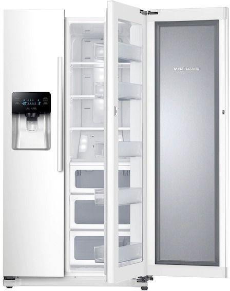Samsung 24.7 Cu. Ft. White Side-By-Side Refrigerator 4