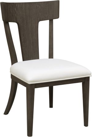 Drew & Jonathan™ Home Boulevard 2-Piece Black Fox/Merrimac Ivory Wood Back Side Chair