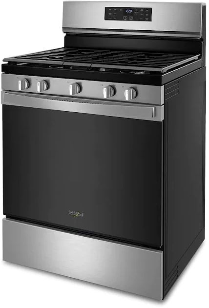 Whirlpool® 30" Fingerprint Resistant Stainless Steel Freestanding Gas Range with 5-in-1 Air Fry Oven-WFG550S0LZ-2