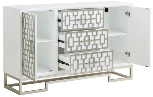 Coast2Coast Home™ Accents by Andy Stein Champagne Lights/Dreamy White Credenza-3
