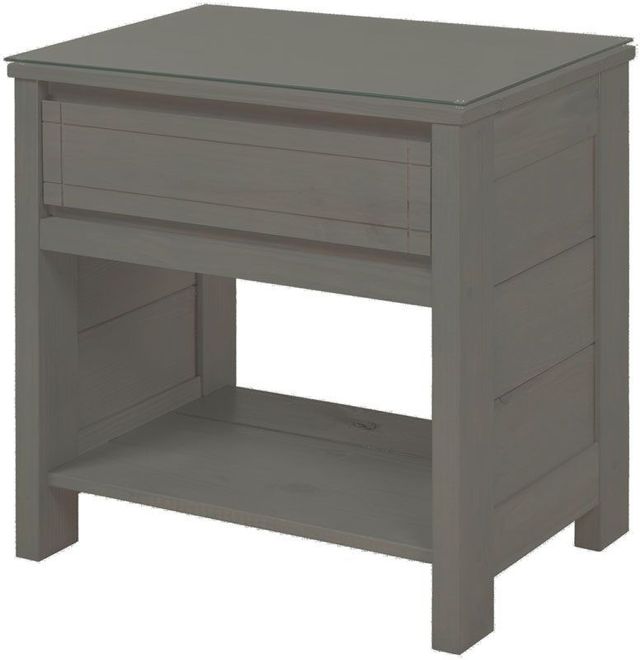 Crate Designs™ Furniture WildRoots Graphite Finish 24" Night Table 0