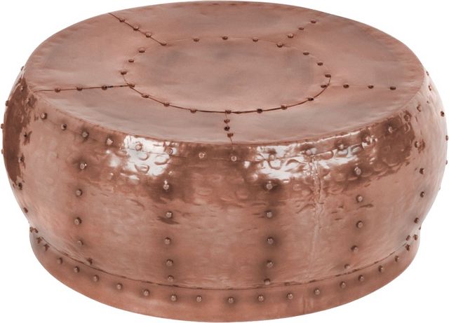 Steve Silver Co. Cooper Hammered Copper Round Cocktail Table