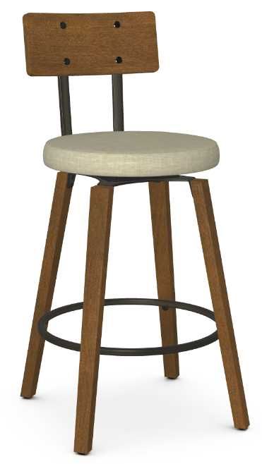 Amisco Customizable Esteban Swivel Counter Stool | Karvonen’s