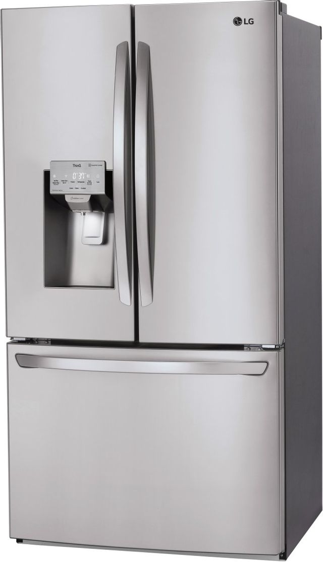 LG 22.1 Cu. Ft. PrintProof™ Stainless Steel Counter Depth French Door Refrigerator-LFXC22526S-2
