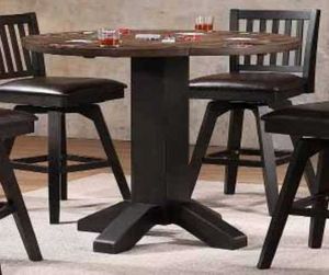 ECI Furniture Ashford Black Flip Under Game Table 