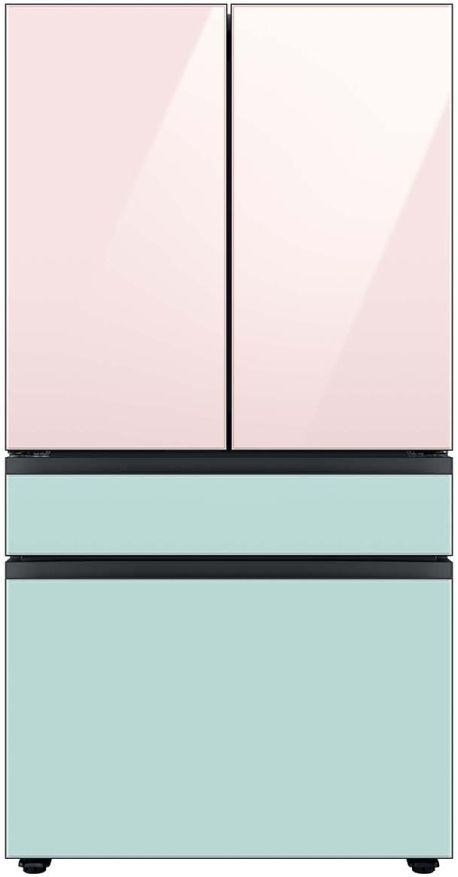 Samsung Bespoke 36" Morning Blue Glass French Door Refrigerator Bottom Panel 12
