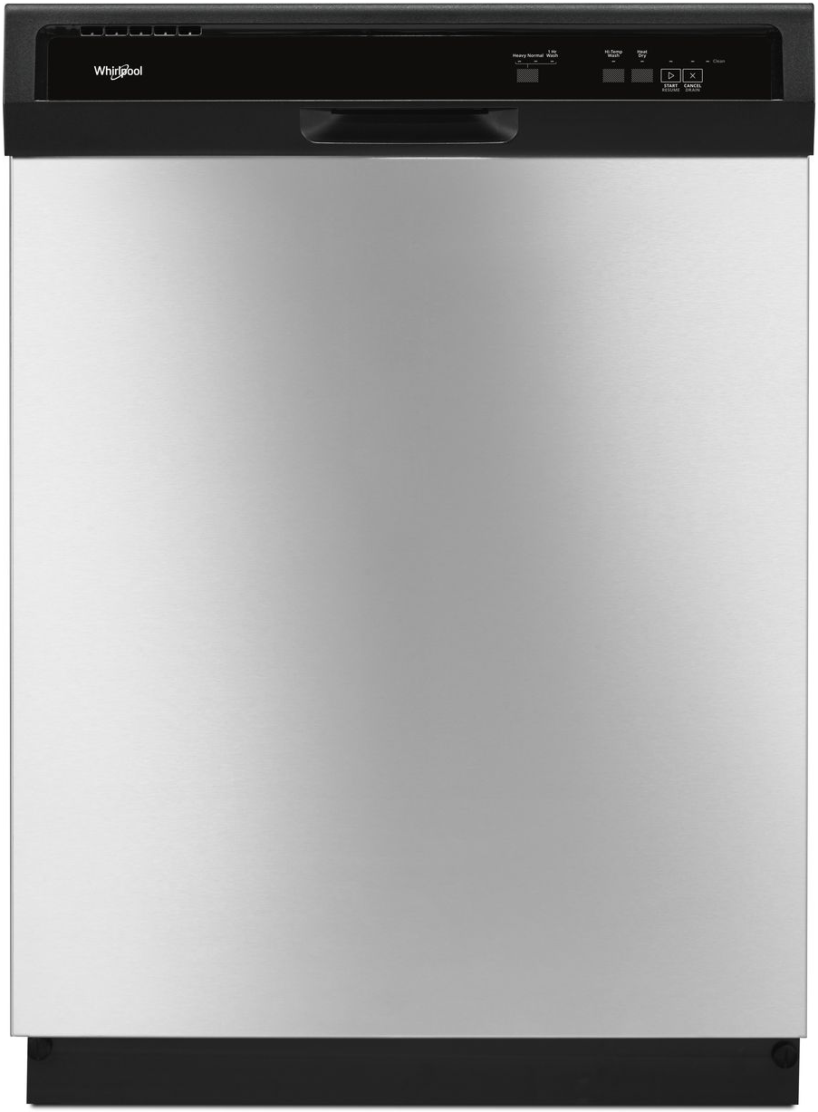 Whirlpool® 24" Built In Dishwasher-Stainless Steel-WDF130PAHS