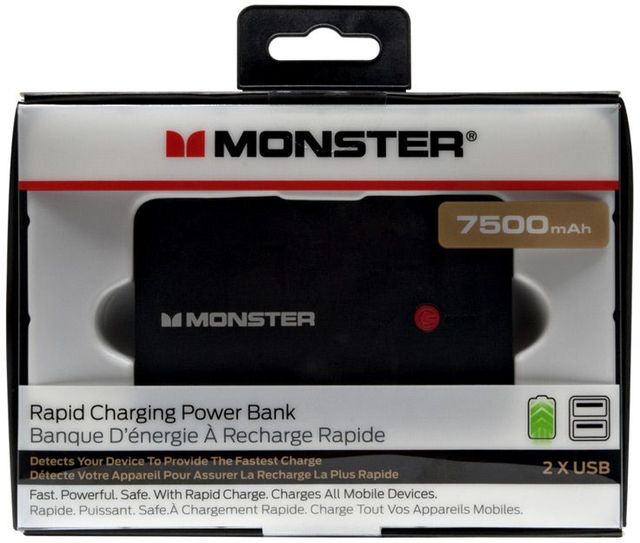 Monster® 7500mAh Power Bank-Black 3