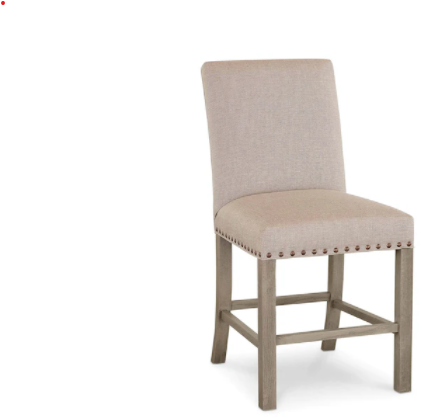 Bassett® Furniture Aiken Storm Grey Oak Upholstered Counter Stool