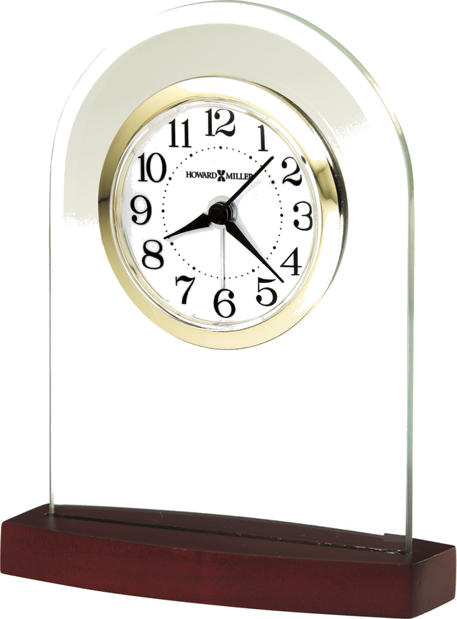 Howard Miller® Hansen Satin Rosewood Tabletop Clock