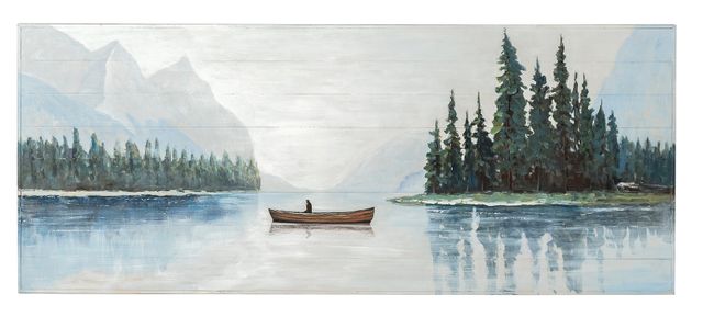 Solitude Canoe on the Lake Wall Art