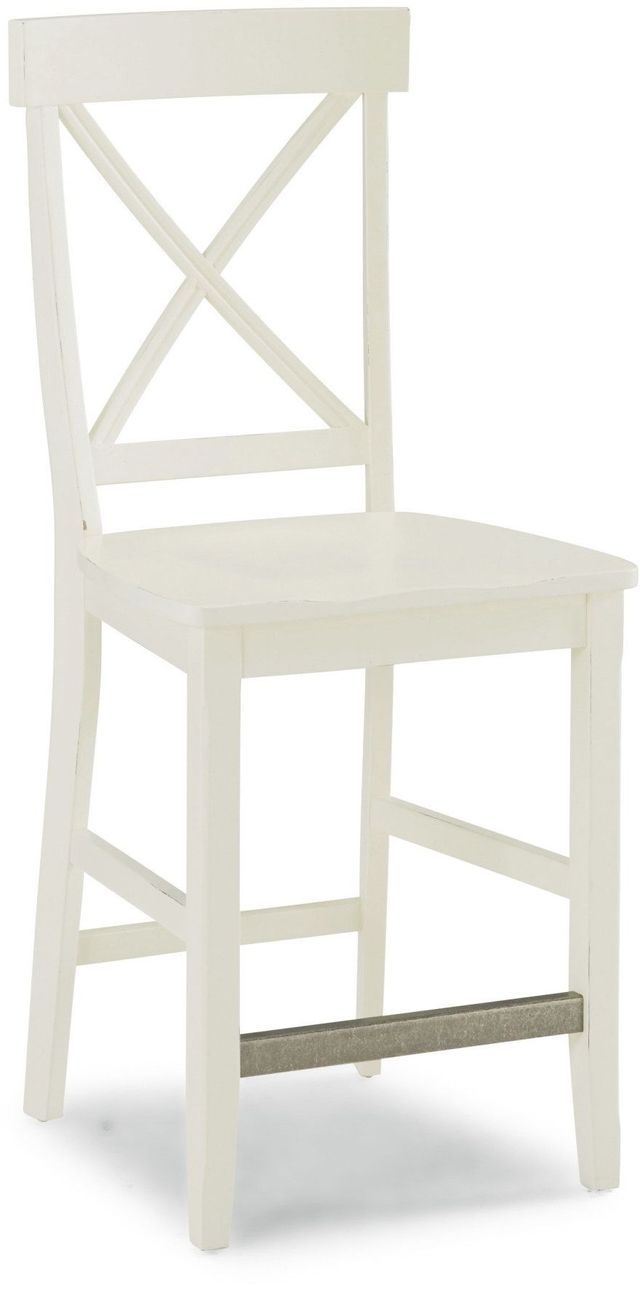 homestyles® Hartford Off-White Counter Height Stool-0