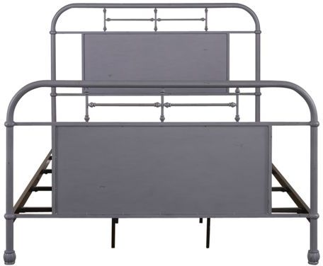 Liberty Furniture Vintage Distressed Blue Queen Metal Bed 14