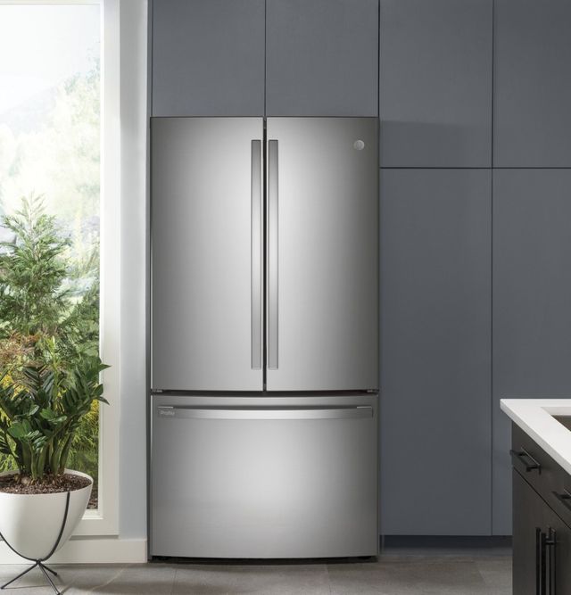 GE Profile™ 23.1 Cu. Ft. Fingerprint Resistant Stainless Steel Counter Depth French Door Refrigerator 9