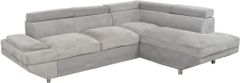 Furniture of America® Foreman 2 Piece Gray Sectional Set