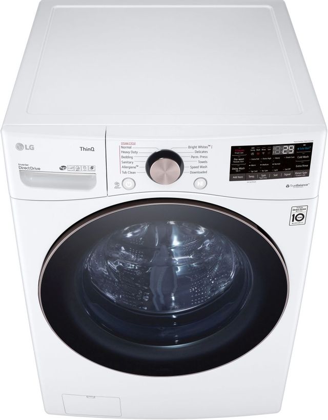 LG White Front Load Laundry Pair 21