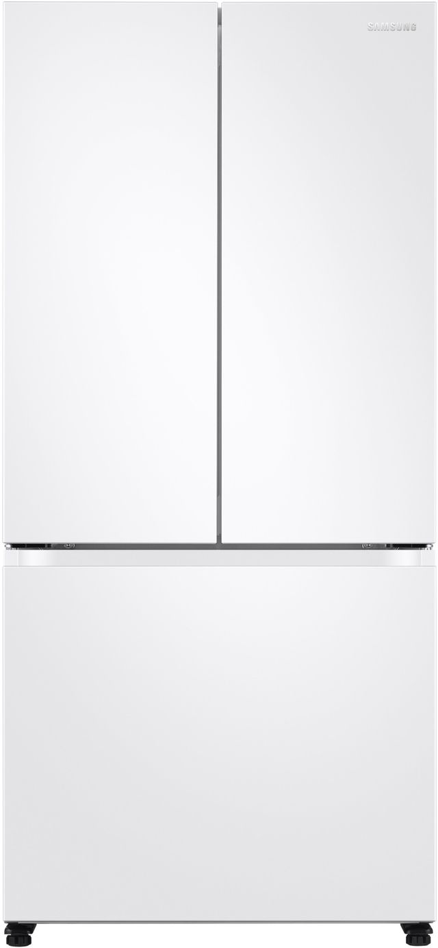 Samsung 17.5 Cu. Ft. Fingerprint Resistant White Counter Depth French Door Refrigerator-0