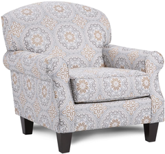 Fusion Furniture 532 Evanwood Smokey Blue Accent Chair