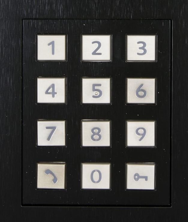 Control4® DS2 Black Door Station Keypad Flush Mount Bundle 1