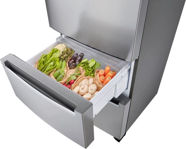 Réfrigérateur à congélateur inférieur de 26 po LG® de 11,7 pi³ - Acier noble 5