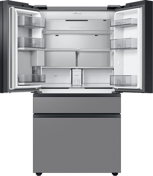 Samsung BESPOKE 22.8 Cu. Ft. Pre-Built Stainless Steel Panel Counter Depth French Door Refrigerator  4
