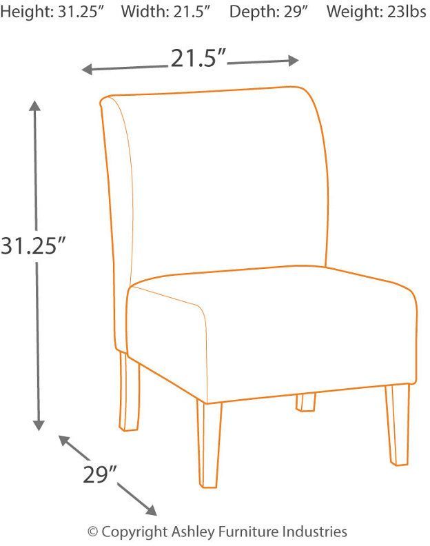 Signature Design by Ashley® Triptis Charcoal Accent Chair 8