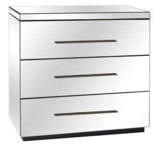 Crestview Collection Melrose 3-Drawer Mirrored Chest