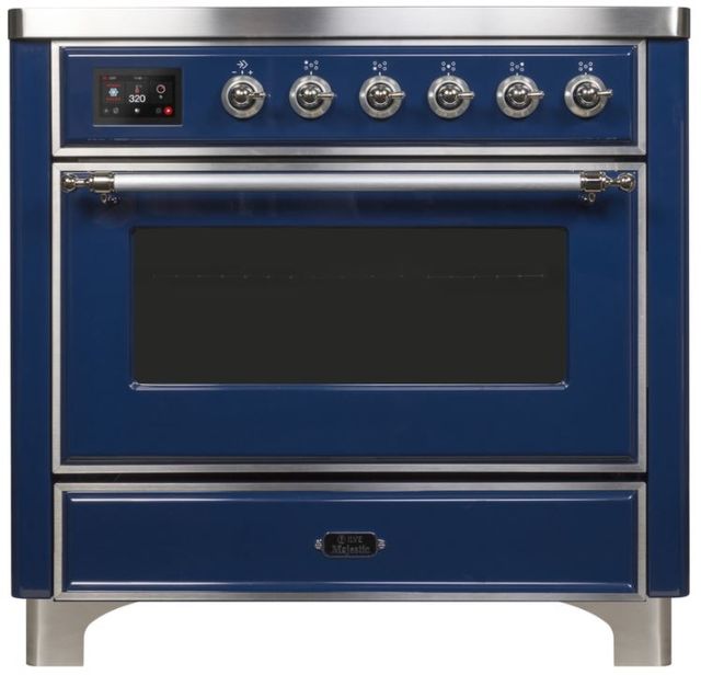 Ilve® Majestic Ii Series 36 Blue Free Standing Induction Range Friedmans Appliance Bay Area 0097