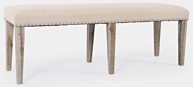 Jofran Inc. Fairview Beige Backless Dining Bench